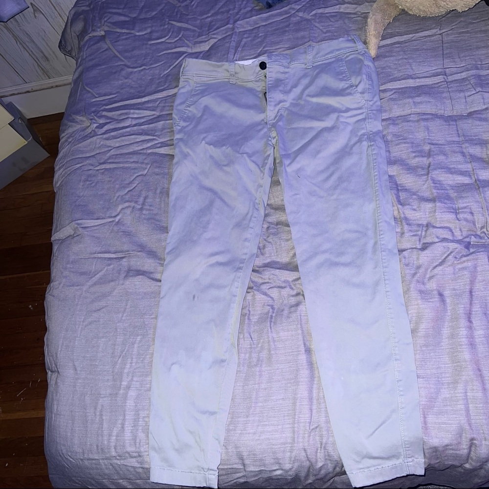 Hollister Skinny gray Chino pants 33x32 advanced stretch